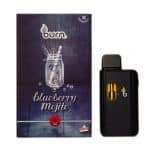 Burn Disposable Vapes – Blueberry Mojito (Sativa) (3 Gram)