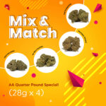 Mix and Match- AA Quarter Pound Special! (28g x 4)