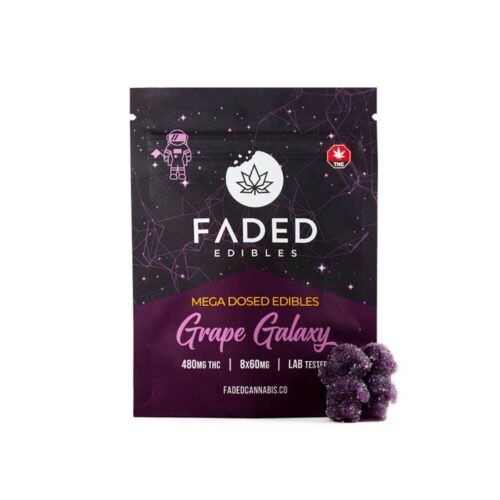 Faded Cannabis Co – Grape Galaxy – Mega Dosed Astros – 480mg