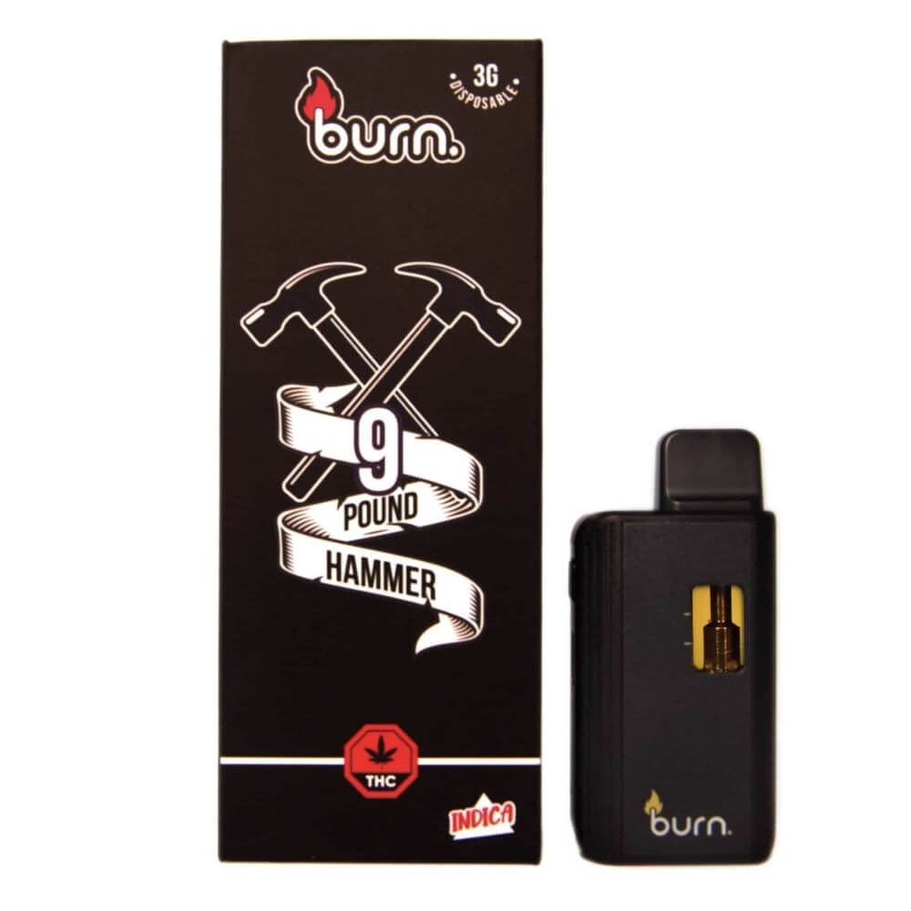 burn disposable vapes Burn Disposable Vapes – 9 Pound Hammer (Indica) (3 Gram)