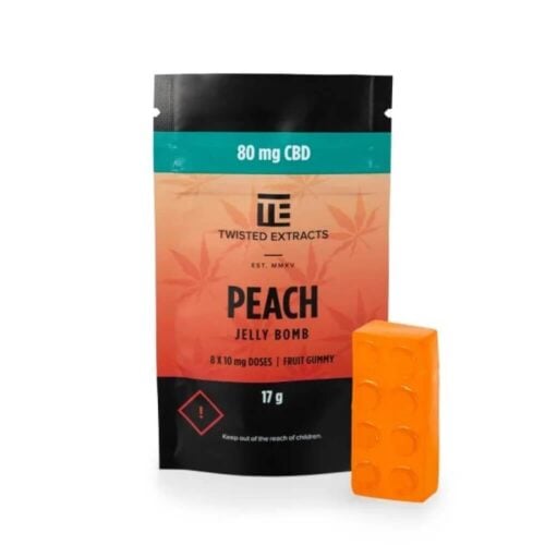 Twisted Extracts Peach CBD Jelly Bomb