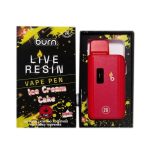 BURN LIVE RESIN DISPOSABLE VAPES – ICE CREAM CAKE (INDICA) (2 GRAM)