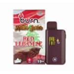 3 Gram Burn Disposable Vapes – Red Lebanese (Hybrid) (3 Gram)